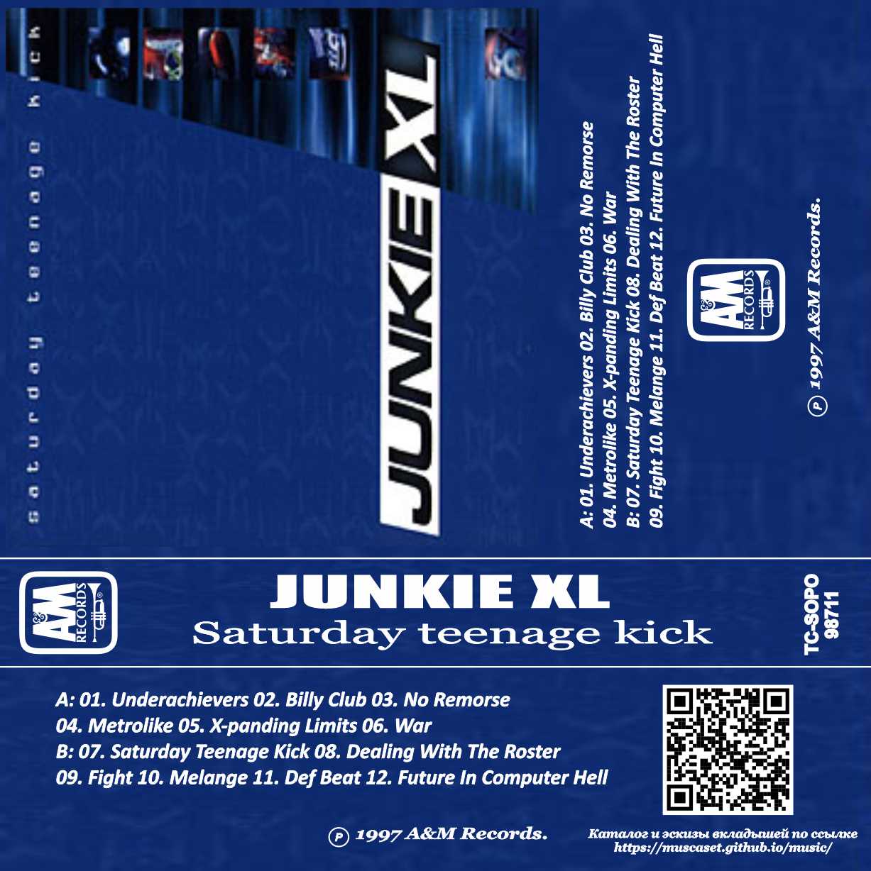 Junkie XL-Saturday Teenage Kick
